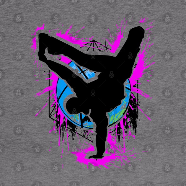 Breakdance - Breakdancer - Breakdancing B-Boy - Streetdance by BabyYodaSticker